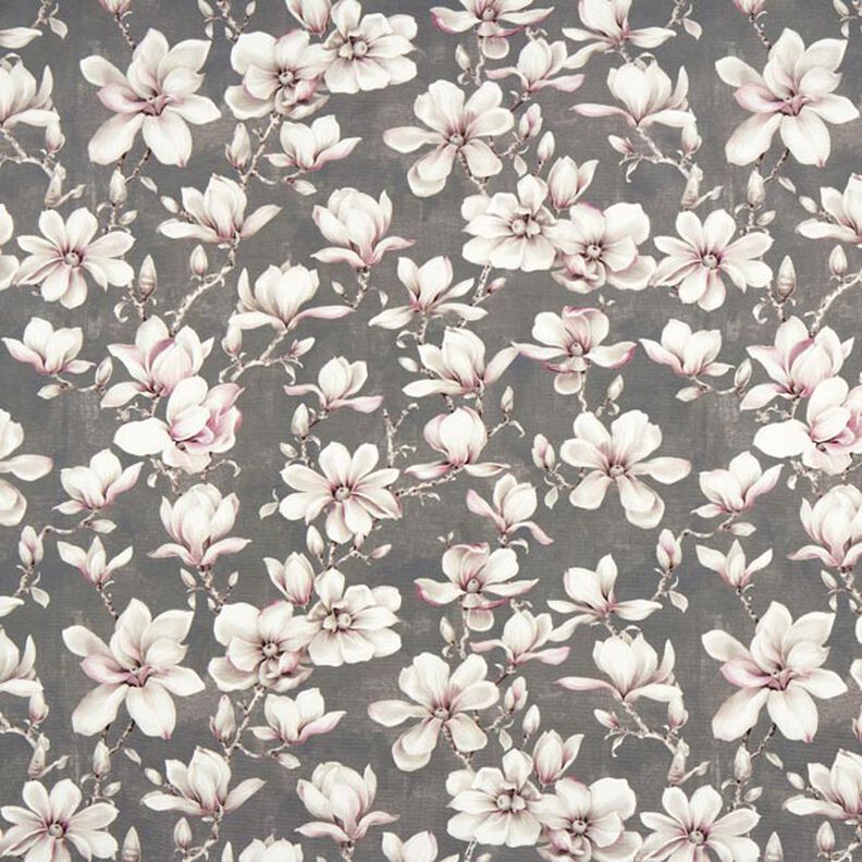 Tissu d’extérieur Canvas magnolias – gris,  image number 1