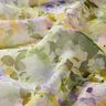 Chiffon Mer de fleurs recyclées – violet pastel/vert tilleul,  thumbnail number 2