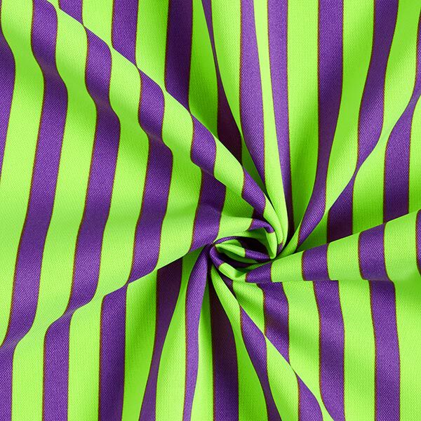 Tissu de carnaval Bandes verticales – jaune fluo/lilas,  image number 3