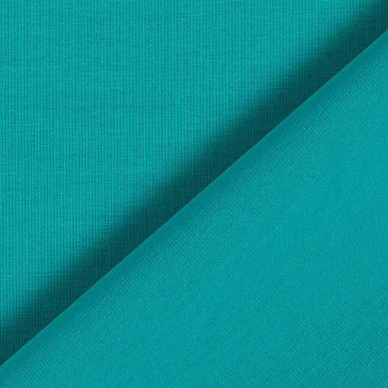 Jersey coton Medium uni – vert émeraude,  image number 5