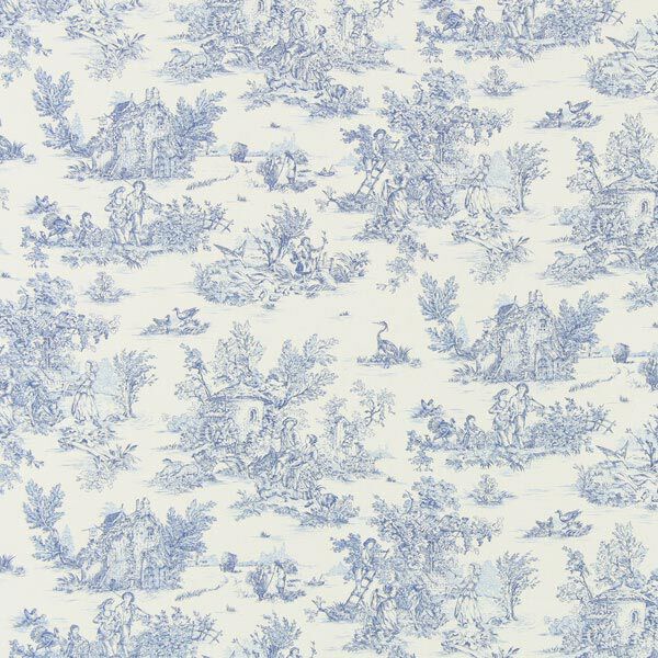 Tissu en coton Mini Pastorale 280 cm – bleu – Échantillon,  image number 1