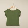 Jersey coton Medium uni – olive,  thumbnail number 6
