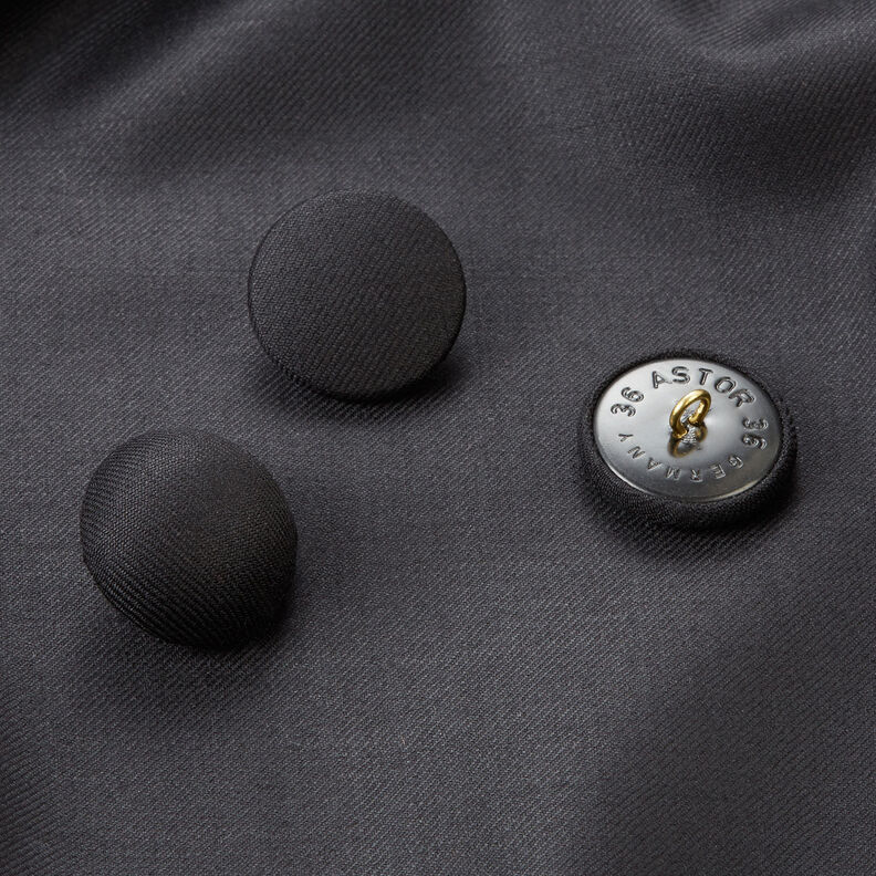 Bouton recouvert Gloss – noir,  image number 4