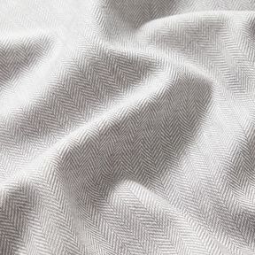 Mélange lin-coton chevron – argent, 