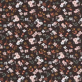 Jersey coton Mille-fleurs – marron noir, 