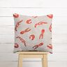 Tissu de décoration Panama Crabe homard – noix de cajou/rouge feu,  thumbnail number 7