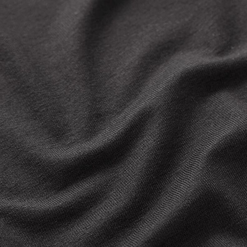 Jersey viscose léger – noir,  image number 3