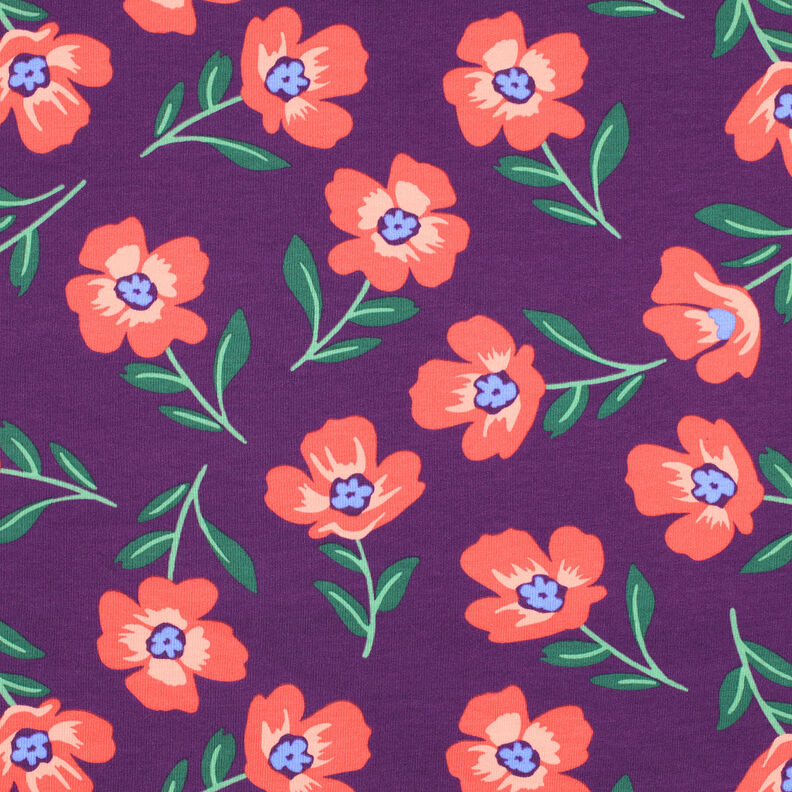 Sweatshirt gratté Fleurs | by Poppy – lilas rouge/homard, image number 1
