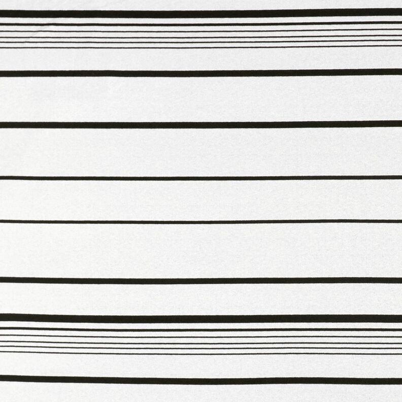 Maille jacquard à rayures irrégulières – écru/noir,  image number 1