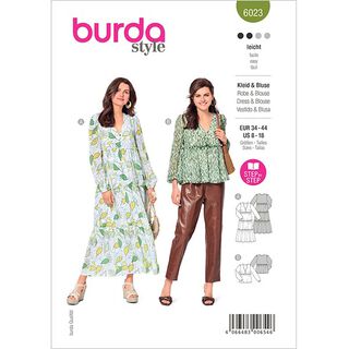 Robe / Chemisier,Burda 6023 | 34 - 44, 