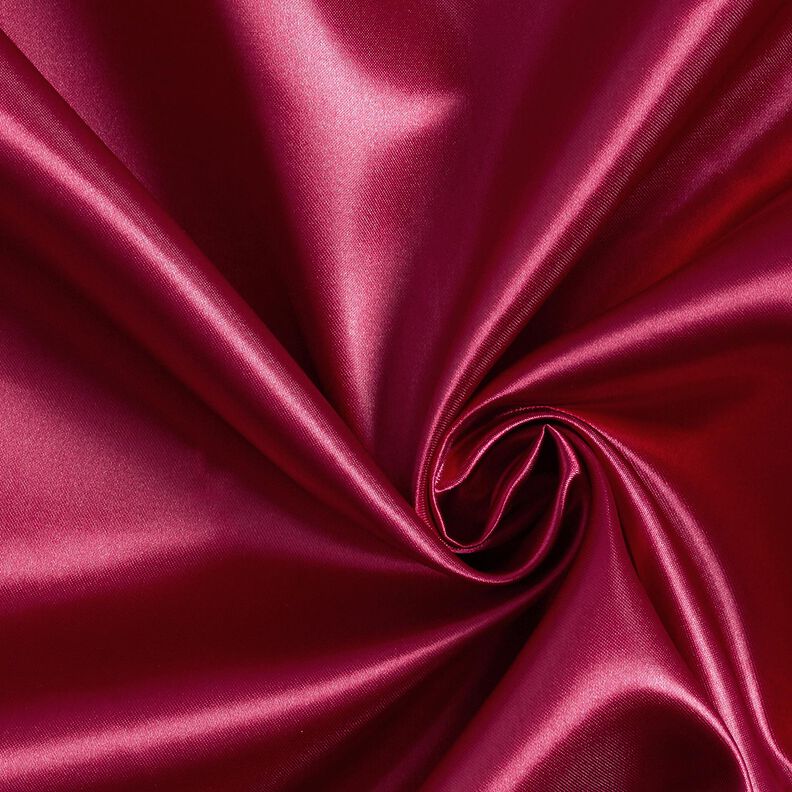 Satin polyester – rouge foncé, image number 1