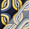Tissu de viscose Motif de chaîne – bleu marine,  thumbnail number 4