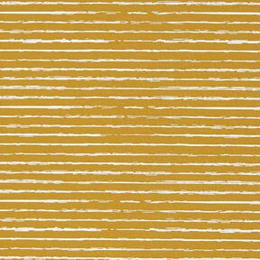 Jersey coton Bandes de gribouillage – moutarde, 