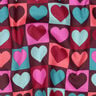 Popeline coton Tissu à carreaux avec cœurs | Poppy Fabrics – bordeaux,  thumbnail number 2