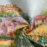 panneau décoratif Gobelin Paysage fleuri – carmin/beige clair,  thumbnail number 3