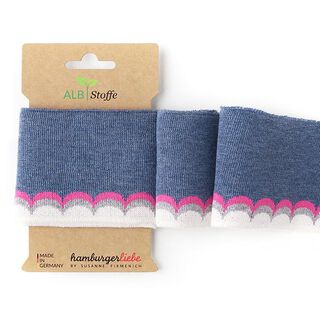 GOTS Bord-côtes Bio CUFF ME ICON [140 cm | 8 cm] | Albstoffe | Hamburger Liebe, 