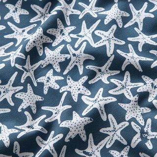 GOTS Jersey coton Étoile de mer | Tula – bleu jean, 