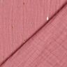 Mousseline imprimé feuille Rectangle | by Poppy – vieux rose,  thumbnail number 4