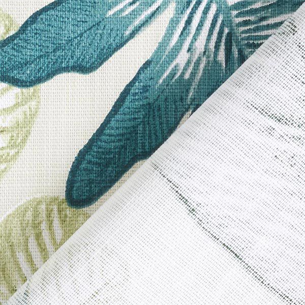 Tissu de décoration Semi-panama jungle – pétrole légère, image number 4