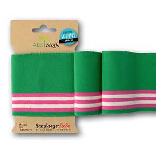 GOTS Bord-côtes Bio CUFF ME SKINNY [140 cm | 7,5 cm] | Albstoffe | Hamburger Liebe, 