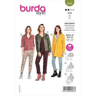 Manteau, Burda 6088 | 34-44, 