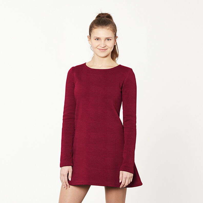 French Terry lourd – rouge bordeaux, image number 6