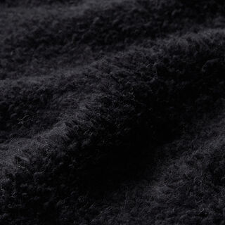 Coton sherpa uni – noir, 
