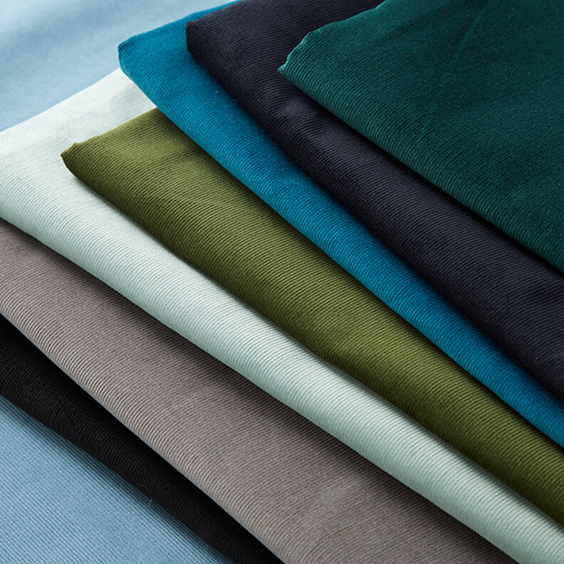 Velours milleraies Uni – aubergine, image number 6
