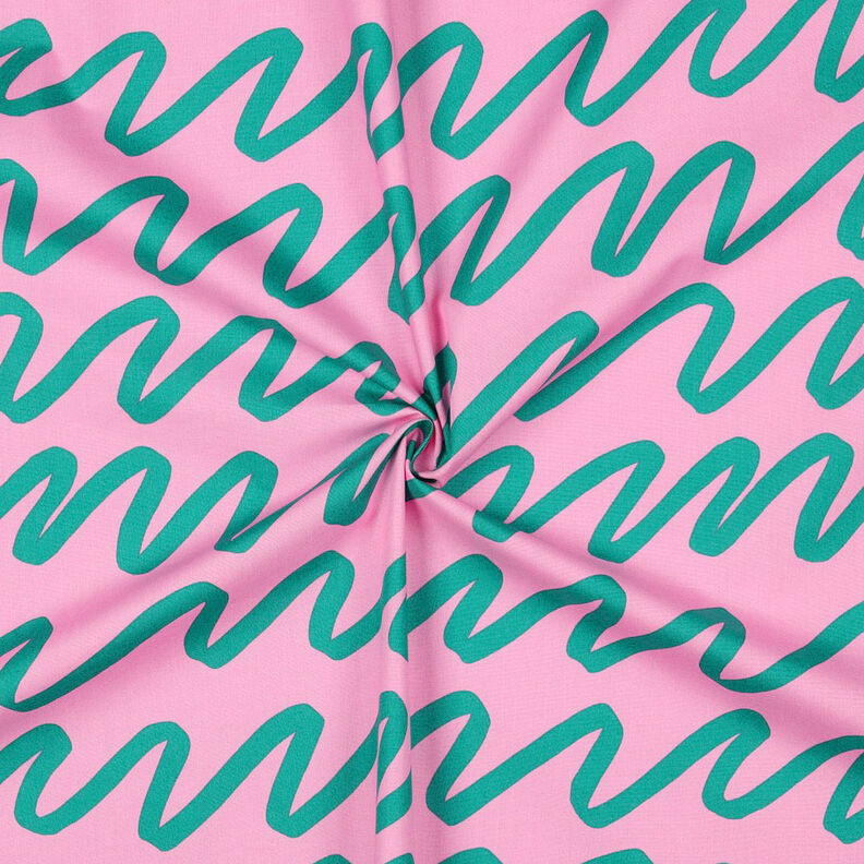 Popeline coton Making Waves | Nerida Hansen – rose,  image number 3