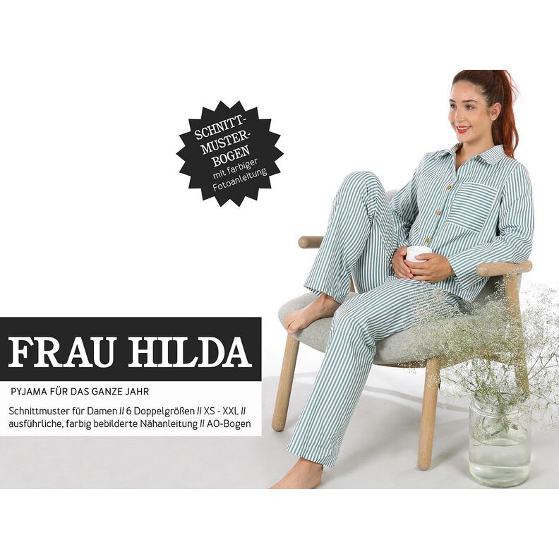 FRAU HILDA Pyjama en version courte et longue | Studio Schnittreif | XS-XXL,  image number 1