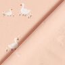 Jersey coton Oies et fleurs – rosé,  thumbnail number 4