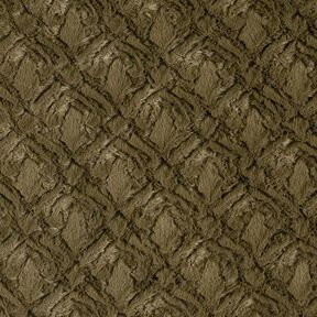 Fausse fourrure Motif losange – kaki, 