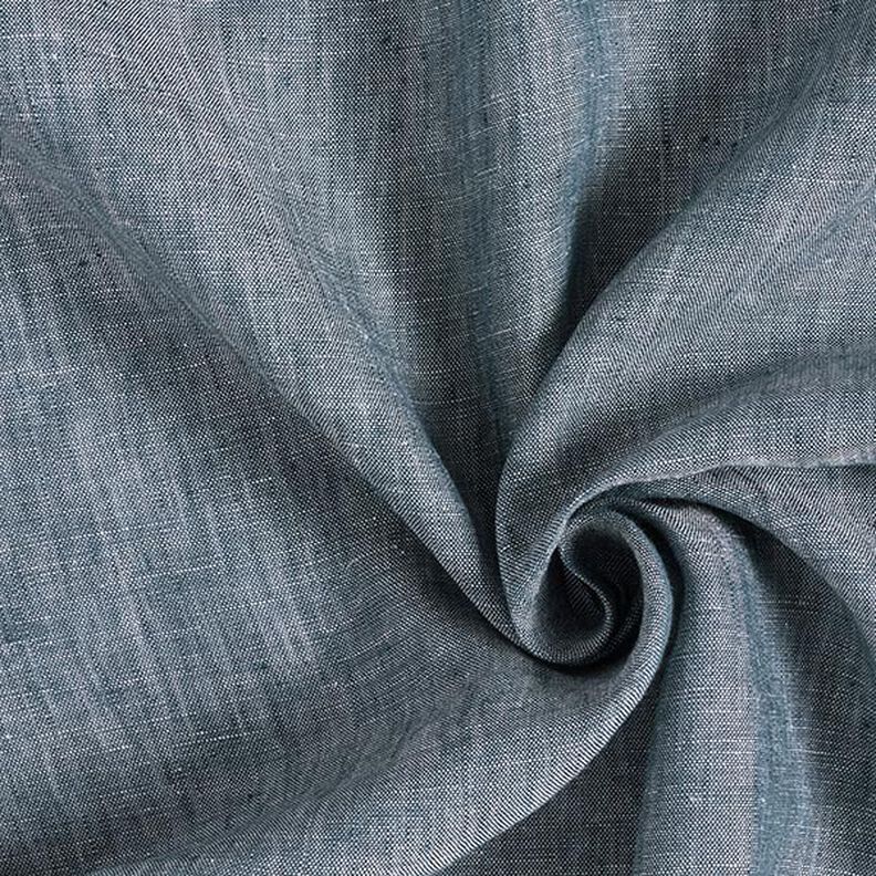 Pur lin chiné – bleu jean,  image number 1