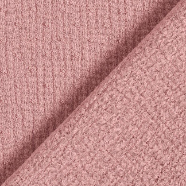 Tissu double gaze de coton dobby – mauve,  image number 4