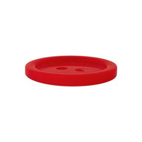 Bouton plastique 2 trous Basic - rouge, 