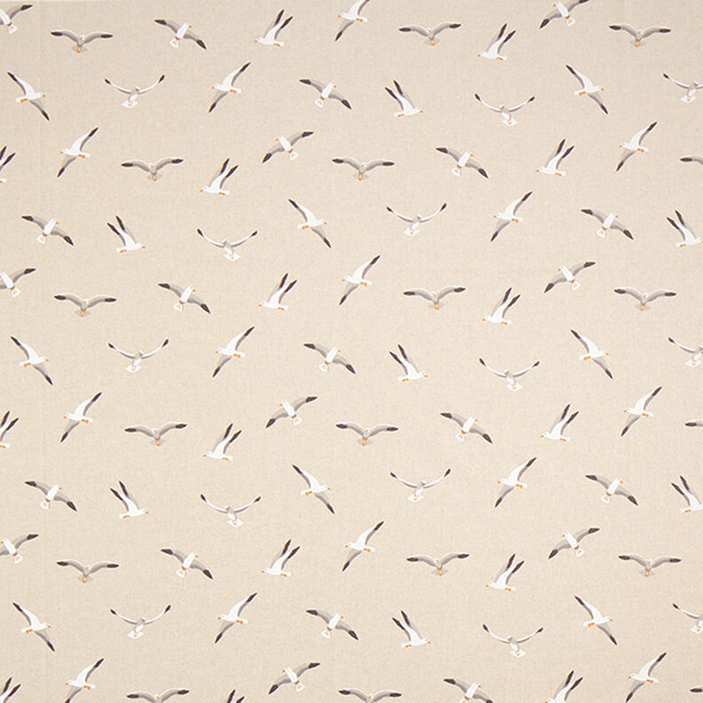 Tissu de décoration Semi-panama Mouettes – nature,  image number 1