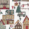 Tissu de décoration Semi-panama village d’hiver – écru,  thumbnail number 6