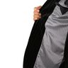 Tissu de doublure Jacquard Rayures étroites et larges – gris/gris foncé,  thumbnail number 5