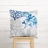 Tissu en coton Cretonne Grands coraux – blanc/bleu,  thumbnail number 7