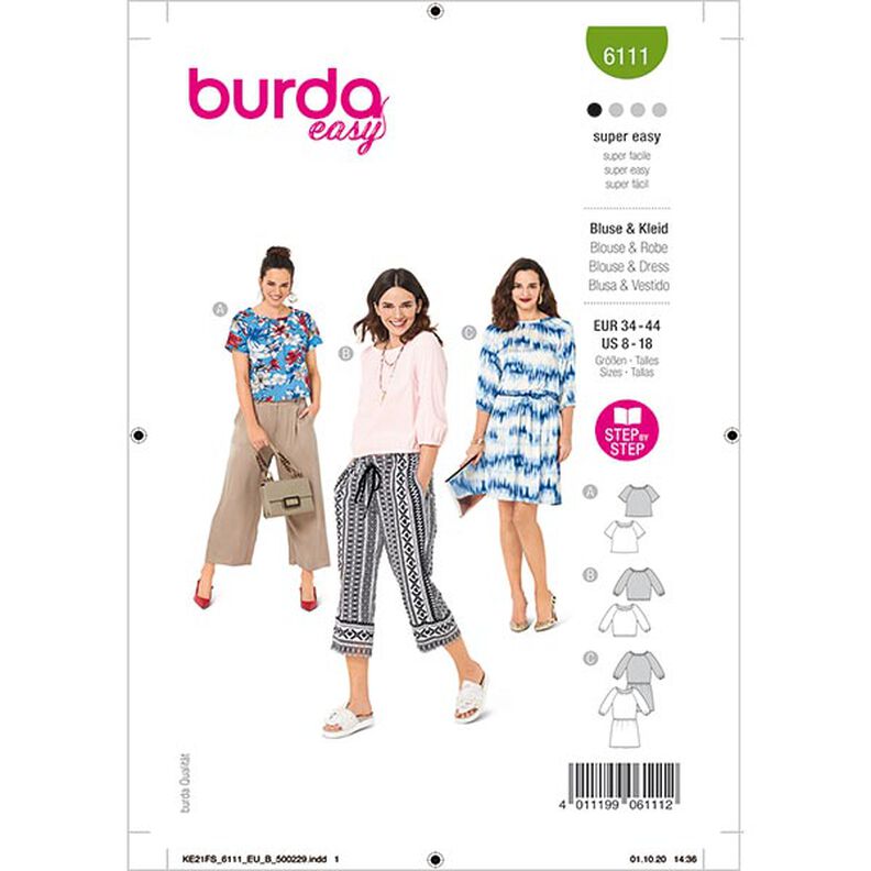 Chemisier | Burda 6111 | 34-44,  image number 1