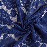 Dentelle élastique Fleurs et feuilles – bleu marine,  thumbnail number 4
