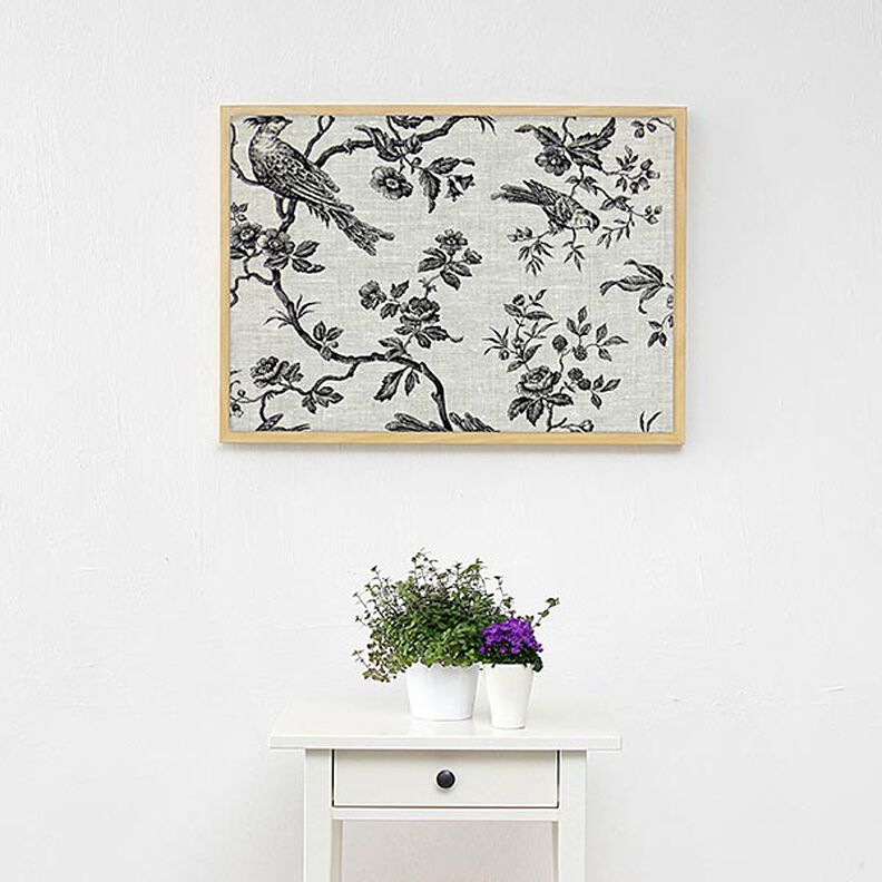 Lin de décoration Oiseaux – noir,  image number 9