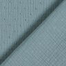 Tissu double gaze de coton dobby – bleu acier,  thumbnail number 4