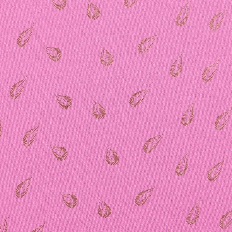 Tissu en viscose Impression de plumes – rose vif,  image number 1
