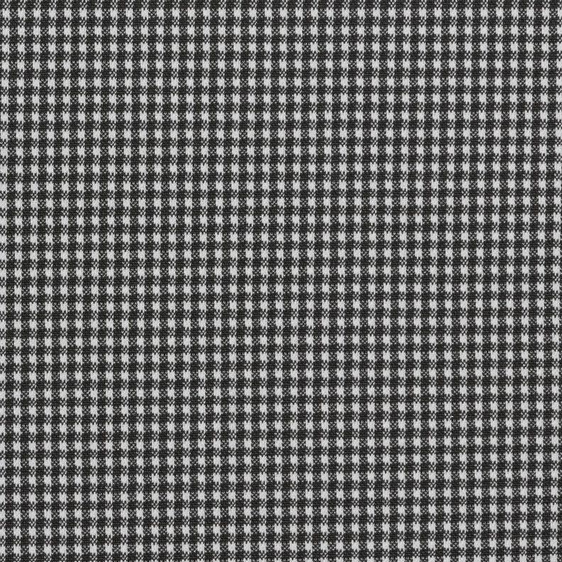 Jacquard tricoté à petit motif pied-de-poule – noir/blanc,  image number 1