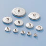 Bouton recouvert, Lin moyen – gris,  thumbnail number 3