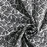Coton enduit Mini feuilles abstraites – noir/blanc,  thumbnail number 4
