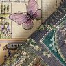 Tissu de décoration Gobelin Collage de lavande – nature/mauve,  thumbnail number 4