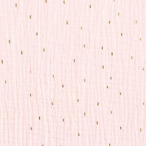 Tissu double gaze de coton Imprimé feuille Rectangle | by Poppy – rosé, 
