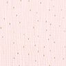 Tissu double gaze de coton Imprimé feuille Rectangle | by Poppy – rosé,  thumbnail number 1